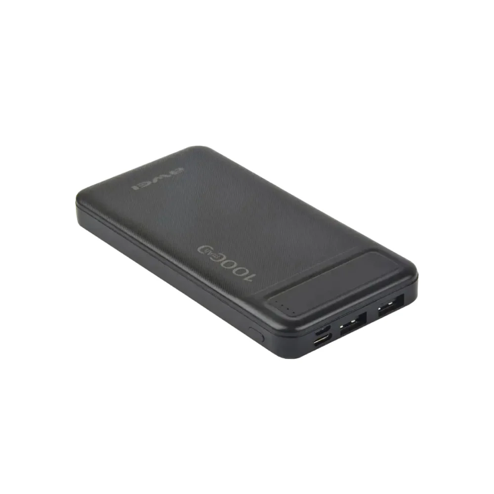 AWEI P5K Portable Power Bank 10000mAh Powerbank Dual USB A Type c Micro Dual input Fast Charge Travel Poverbank For Mobile Phone - Image 2
