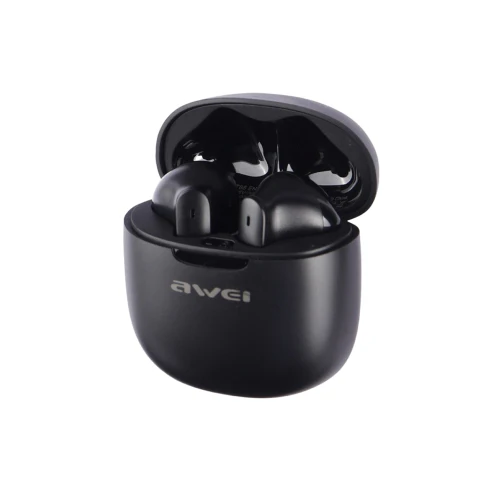 Awei T68 ENC Wireless Earphones Black - Image 2