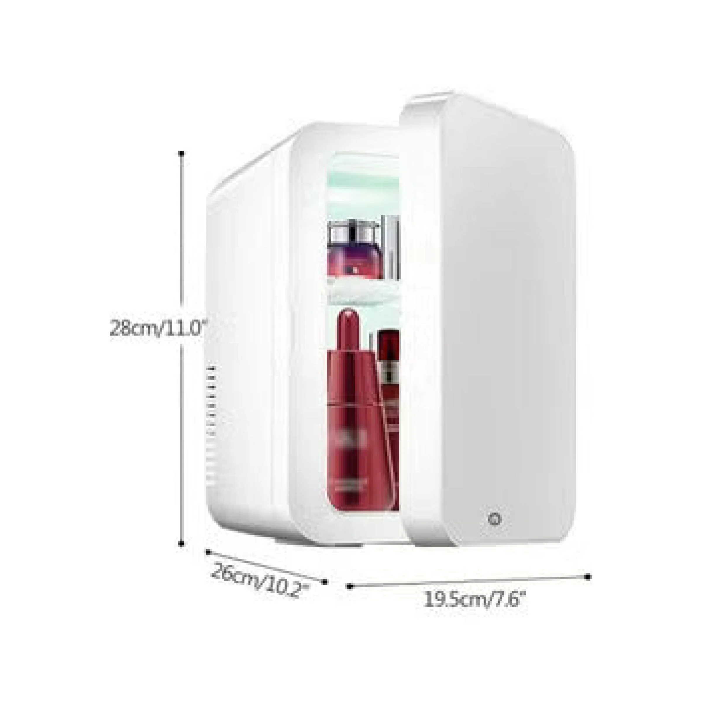 Mini Makeup Beauty Fridge With Mirror - Image 4